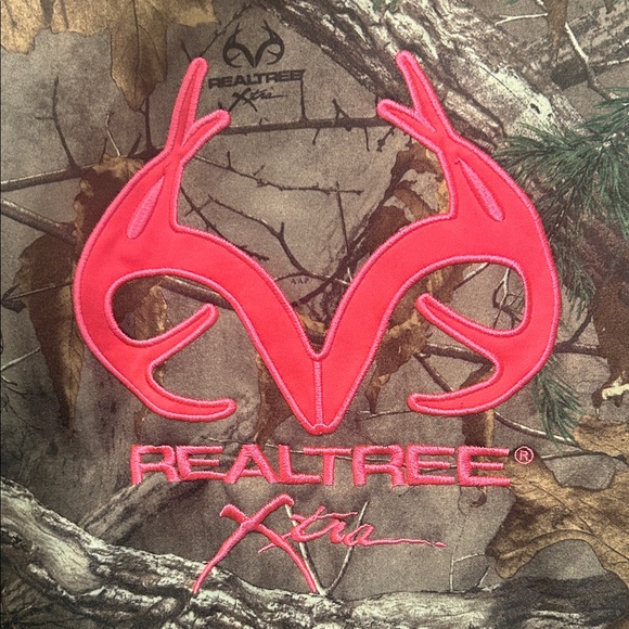 Realtree Camouflage Hoodie with Neon Pink Highlights - Picture 2 of 4